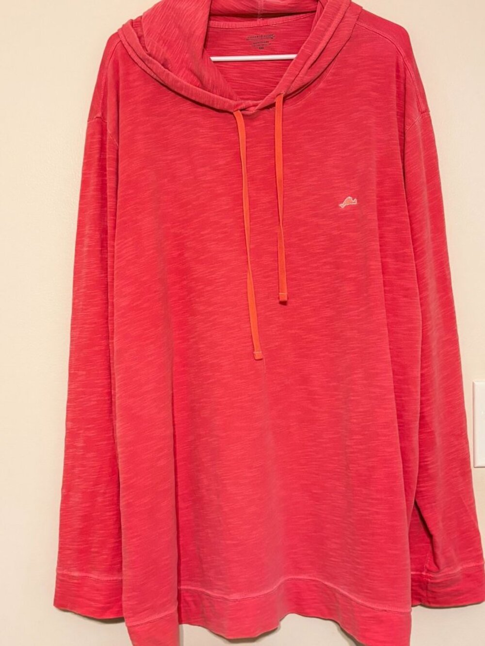 Men's Vineyard Vines Pink Coral Lightweight Island Hoodie Size XXL 2XL